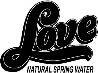 LOVE NATURAL SPRING WATER logo