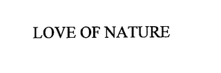 LOVE OF NATURE logo