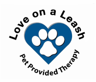 LOVE ON A LEASH PET PROVIDED THERAPY logo