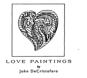LOVE PAINTINGS BY JOHN DECRISTOFARO logo