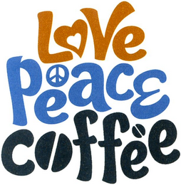 LOVE PEACE COFFEE logo