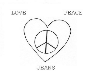 LOVE PEACE JEANS logo
