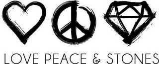 LOVE PEACE & STONES logo