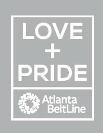 LOVE + PRIDE ATLANTA BELTLINE logo