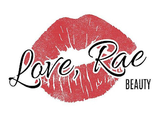 LOVE, RAE BEAUTY logo