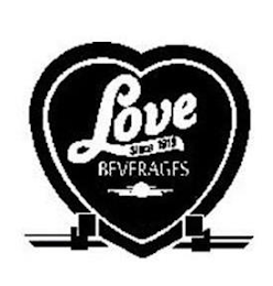 LOVE SINCE 1919 BEVERAGES logo