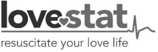 LOVE STAT RESUSCITATE YOUR LOVE LIFE logo