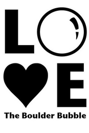 LOVE THE BOULDER BUBBLE logo