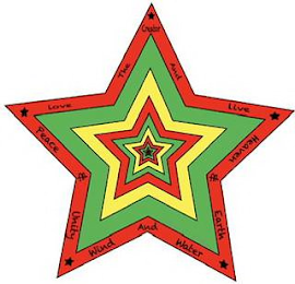 LOVE THE CREATOR AND LIVE HEAVEN & EARTH WIND AND WATER PEACE & UNITY logo