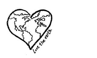 LOVE THE EARTH. logo