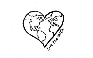 LOVE THE EARTH. logo