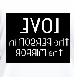 LOVE THE PERSON IN THE MIRROR logo