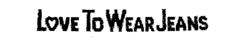 LOVE TO WEAR JEANS logo