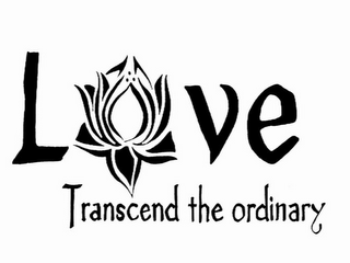LOVE TRANSCEND THE ORDINARY logo