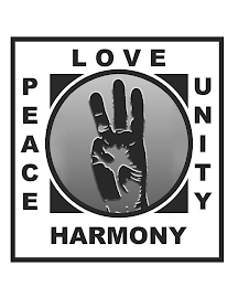 LOVE UNITY HARMONY PEACE logo
