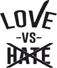 LOVE -VS- HATE logo