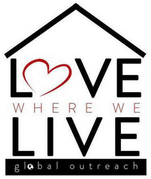 LOVE WHERE WE LIVE GLOBAL OUTREACH logo