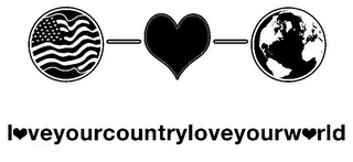 LOVE YOUR COUNTRY LOVE YOUR WORLD logo