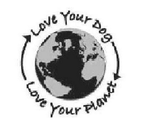 LOVE YOUR DOG LOVE YOUR PLANET logo