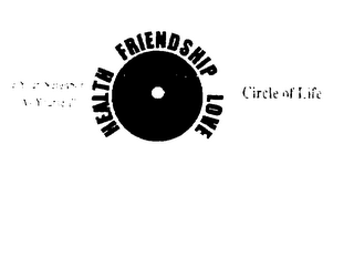 LOVE YOUR NEIGHBOR AS YOURSELF HEALTH FRIENDSHIP LOVE CIRCLE OF LIFE logo