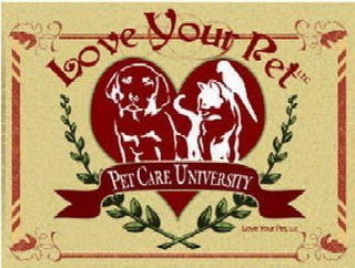 LOVE YOUR PET LLC PET CARE UNIVERSITY logo