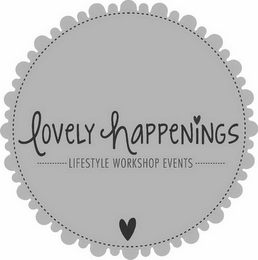 LOVELY HAPPENINGS LIFESTYLE WORKSHOP EVENTS logo