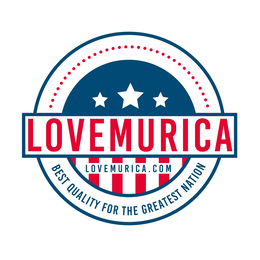 LOVEMURICA LOVEMURICA.COM BEST QUALITY FOR THE GREATEST NATION logo