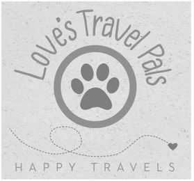 LOVE'S TRAVEL PALS HAPPY TRAVELS logo