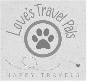 LOVE'S TRAVEL PALS HAPPY TRAVELS logo