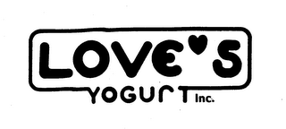 LOVE'S YOGURT INC. logo