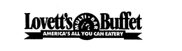 LOVETT'S MULTI-BAR BUFFET AMERICA'S ALL YOU CAN EATERY logo