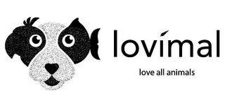 LOVIMAL LOVE ALL ANIMALS logo