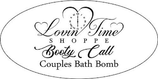 LOVIN TIME SHOPPE BOOTY CALL COUPLES BATH BOMB logo