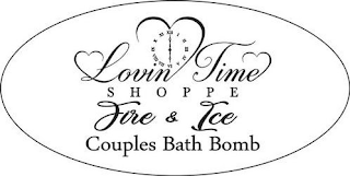 LOVIN TIME SHOPPE FIRE & ICE COUPLES BATH BOMB logo