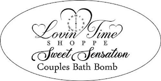 LOVIN TIME SHOPPE SWEET SENSATION COUPLES BATH BOMB logo