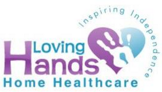 LOVING HANDS HOME HEALTHCARE INSPIRING INDEPENDENCE logo