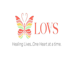 LOVS HEALING LIVES...ONE HEART AT A TIME. logo