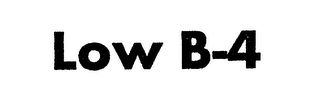 LOW B-4 logo