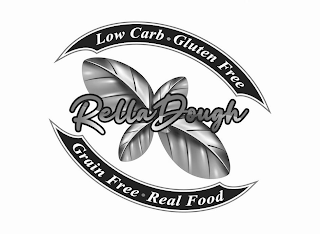 LOW CARB · GLUTEN FREE RELLADOUGH GRAIN FREE · REAL FOOD logo