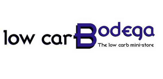 LOW CARBODEGA - THE LOW CARB MINI STORE logo