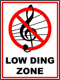 LOW DING ZONE logo