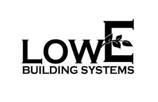 LOW E BUILDING SYSTEMS logo