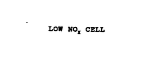 LOW NO X CELL logo