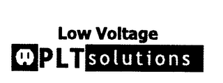 LOW VOLTAGE PLT SOLUTIONS logo