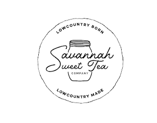 LOWCOUNTRY BORN SAVANNAH SWEET TEA COMPANY LOWCOUNTRY MADE logo