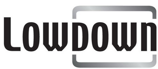 LOWDOWN logo