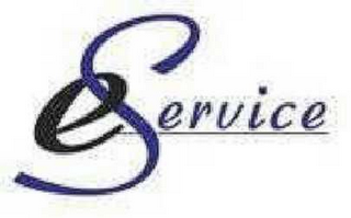 LOWER CASE "E" INTERTWINED WITH LARGE, UPPER CASE "S," FOLLOWED BY LOWER CASE LETTERS "ERVICE" TOGETHER SPELLING THE WORD "ESERVICE." logo