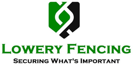 LOWERY FENCING SECURING WHAT'S IMPORTANT logo