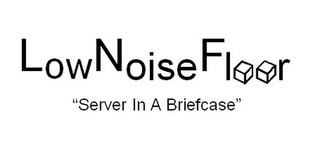 LOWNOISEFLOOR "SERVER IN A BRIEFCASE" logo
