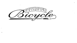 LOWRIDER BICYCLE INC. logo